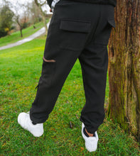 Load image into Gallery viewer, Black Cargo Joggers Slim fit
